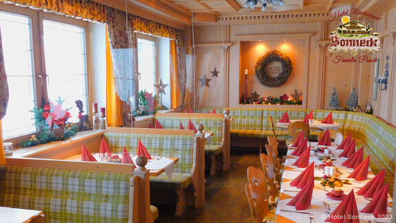 Restaurant Sonneck hinterer Bereich Winter